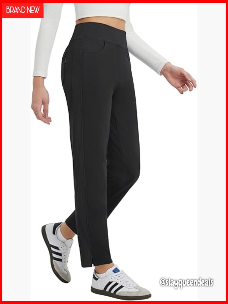 Fleece Lined Winter Thermal Travel Pants Water Resistant Golf Hiking Work